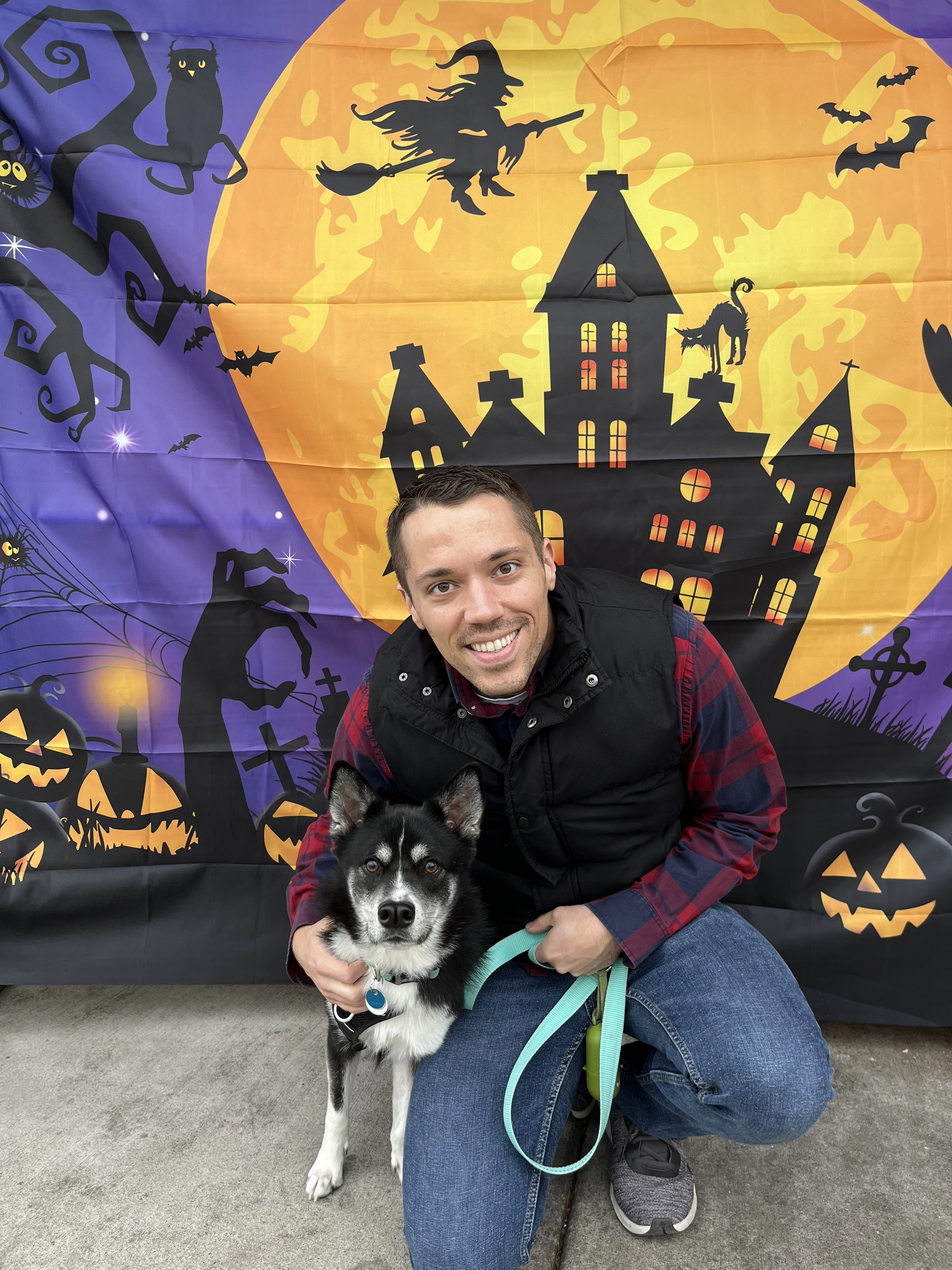 Daniel and his dog, Marty